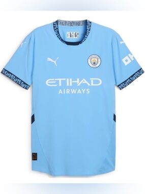 Manchester City Puma 2024/25 Mens Authentic Home Jersey M Slim